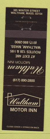 Matchbook Cover - Waltham Motor Inn MA