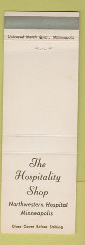 Matchbook Cover - Hospital Shop Northwestern Hospital Minneapolis MN