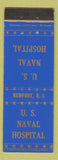 Matchbook Cover - US Naval Hospital Newport RI