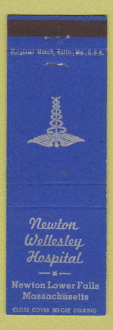 Matchbook Cover - Newton Wellesley Hospital Newton Lower Falls MA