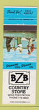 Matchbook Cover - BZB Country Store Moulton Station