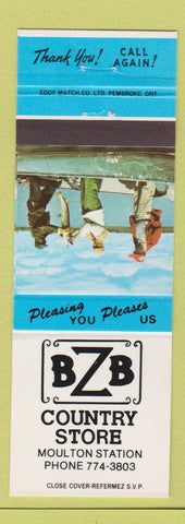 Matchbook Cover - BZB Country Store Moulton Station