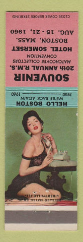 Matchbook Cover - RMS Hotel Somerset Boston MA 1960 pinup
