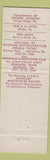 Matchbook Cover - RMS Hotel Somerset Boston MA 1960 pinup