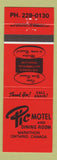 Matchbook Cover - Pic Motel Marathon ON red