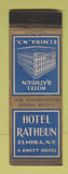 Matchbook Cover - Hotel Rathbun Elmira NY Knott WEAR