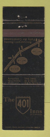 Matchbook Cover - 401 Inns of Canada Toronto Montreal WEAR