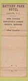 Matchbook Cover - Battery Park Hotel Asheville NC CREASED WORN