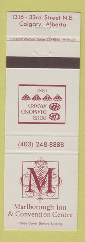 Matchbook Cover - Marlborough Inn Convention Center Calgary AB 1987