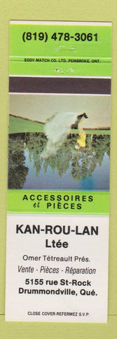 Matchbook Cover - Kan Rou Lan Drummondville QC