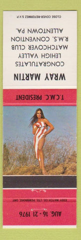 Matchbook Cover - Wray Martin RMS Allentown PA pinup