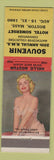 Matchbook Cover - RMS Hotel Somerset Boston MA 1960 pinup