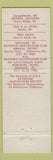 Matchbook Cover - RMS Hotel Somerset Boston MA 1960 pinup