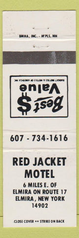 Matchbook Cover - Red Jacket Motel Elmira NY
