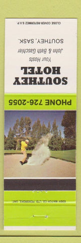 Matchbook Cover - Southey Hotel Southey SK