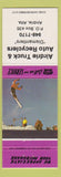 Matchbook Cover - Airdrie Truck Auto Recyclers Airdrie AB