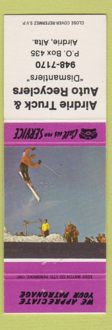 Matchbook Cover - Airdrie Truck Auto Recyclers Airdrie AB