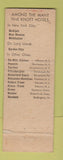 Matchbook Cover - Hotel McAlpin New York City