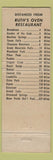 Matchbook Cover - Ruth's Oven Colorado Springs