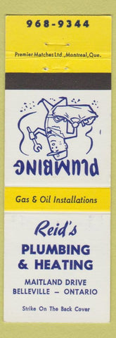 Matchbook Cover - Reid's Plumbing Heating Belleville ON