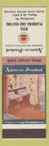 Matchbook Cover - American Standard Plumbing Lewisburg PA girlie