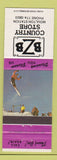 Matchbook Cover - BZB Country Store Moulton Station