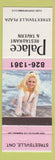 Matchbook Cover - Palace Restaurant Tavern Streetsville ON pinup