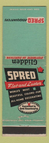 Matchbook Cover - Glidden Spred Paint
