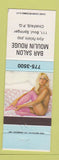 Matchbook Cover - Bar Salon Moulin Rouge Chapais QC pinup
