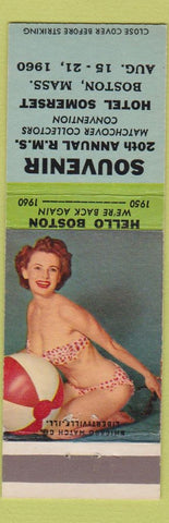 Matchbook Cover - RMS Hotel Somerset Boston MA 1960 pinup