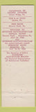 Matchbook Cover - RMS Hotel Somerset Boston MA 1960 pinup