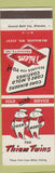 Matchbook Cover - Thiem Twins Core Binders Mold Coatings Milwaukee WI