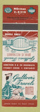 Matchbook Cover - Gulliver's Travels Motel Stoney Creek ON