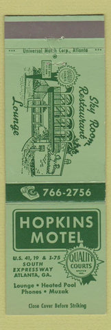 Matchbook Cover - Hopkins Motel Atlanta GA