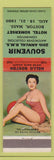 Matchbook Cover - RMS Hotel Somerset Boston MA 1960 pinup