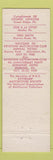 Matchbook Cover - RMS Hotel Somerset Boston MA 1960 pinup