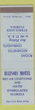 Matchbook Cover - Illinois Motel Everglades FL