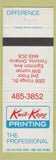 Matchbook Cover - Kwik Kopy Printing Toronto ON