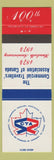 Matchbook Cover - Commercial Travellers' Association of Canada 1974