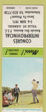 Matchbook Cover - Congres Interprovincial 1971 Ville St Gabriel QC