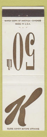 Matchbook Cover - Kellogg's? 50th Anniversary