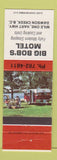 Matchbook Cover - Big Bob's Motel Dawson Creek BC