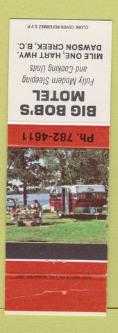Matchbook Cover - Big Bob's Motel Dawson Creek BC