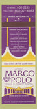Matchbook Cover - Lifters' Marco Polo Resort Motel Miami Beach FL