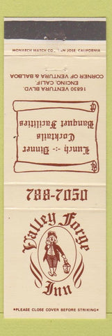 Matchbook Cover - Valley Forge Inn Encino CA