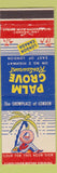 Matchbook Cover - Palm Grove Restaurant London ON