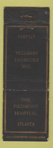 Matchbook Cover - Piedmont Hospital Atlanta GA