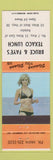 Matchbook Cover - Bruce and Faye's Texaco Lunch oil gas Kaladar ON pinup