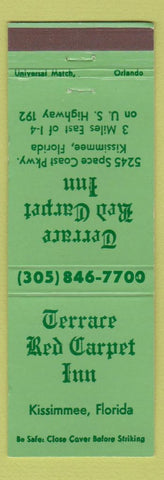 Matchbook Cover - Terrace Red Carpet Inn Kissimmee FL
