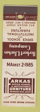 Matchbook Cover - Farkas Office School Furniture Newark NJ